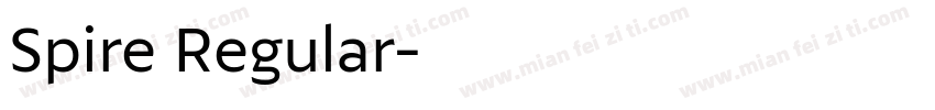 Spire Regular字体转换